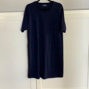 EileenFisher shift dress deep purple. Never worn
